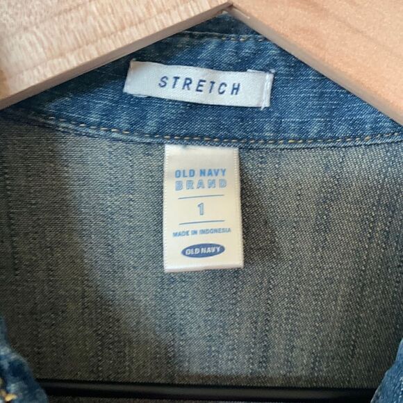 Vintage‎ Jean Denim Dress boho Old Navy women’s size 1 - Picture 7 of 7